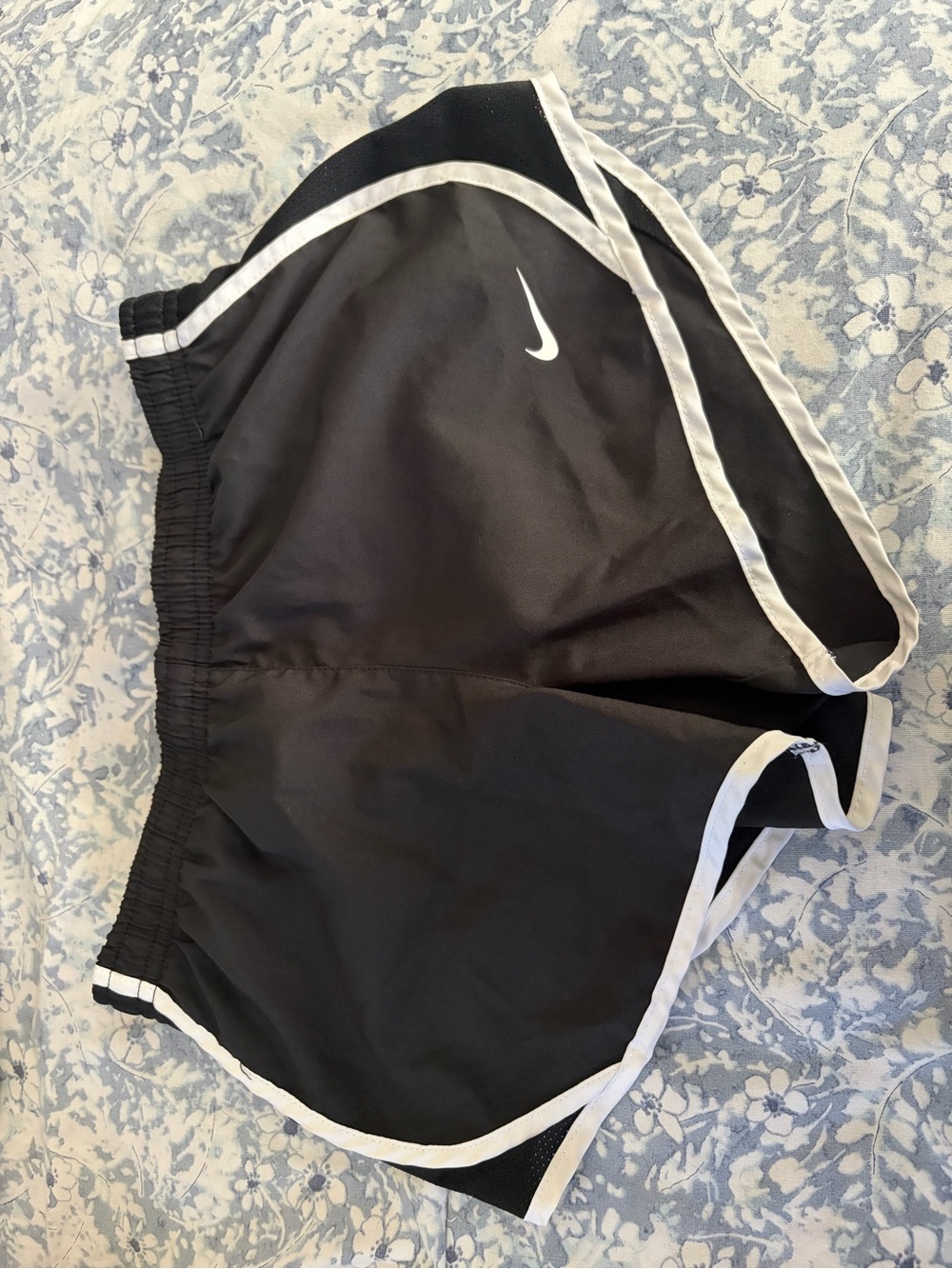 Nike Women’s Black Athletic Shorts with White Trim